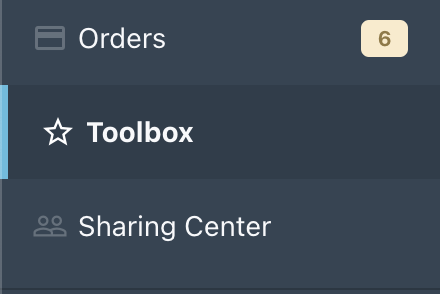 toolbox tab